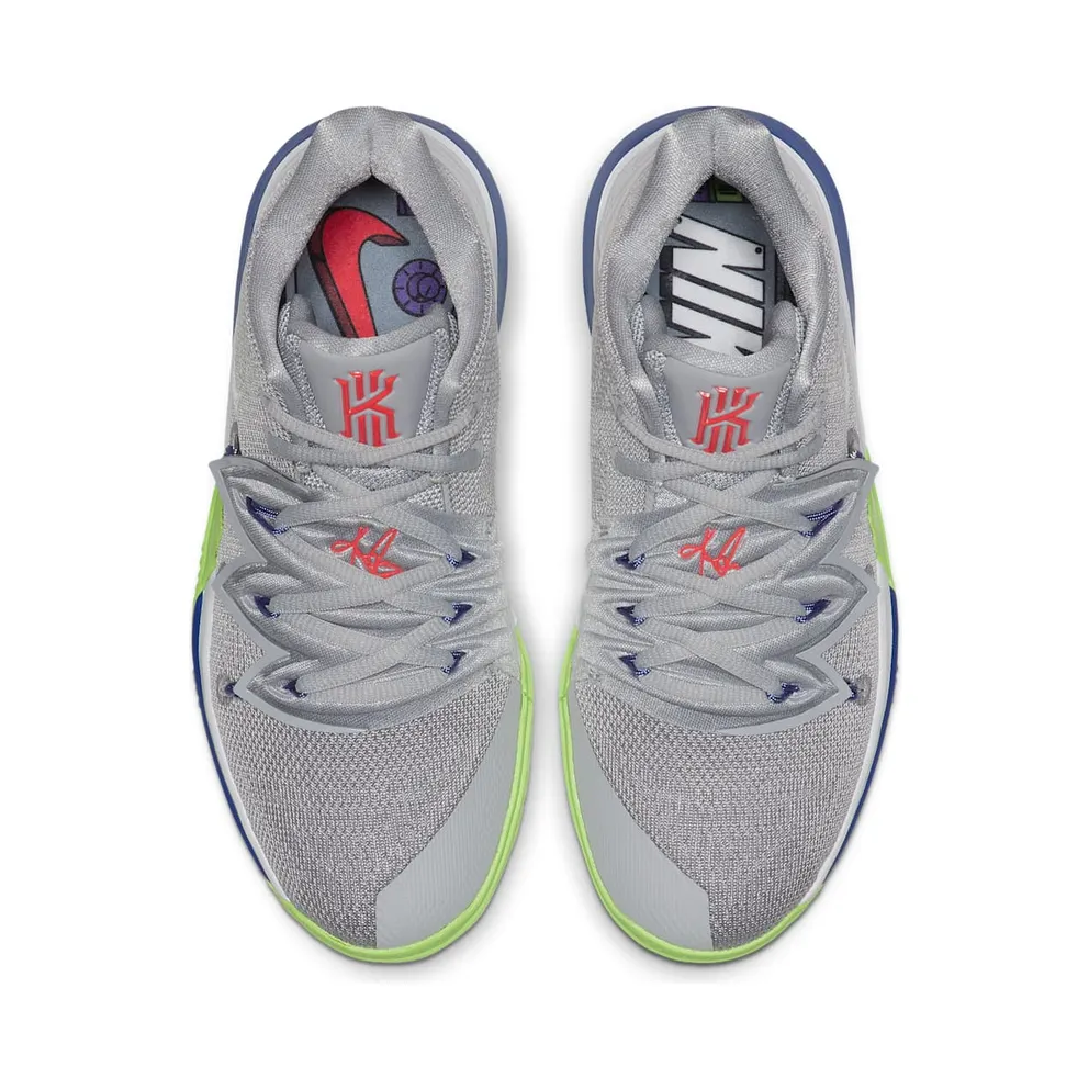 Nike Kyrie 5 Wolf Grey Lime Blast (GS) Wolf Grey/White-Lime Blast (AQ2456-099)