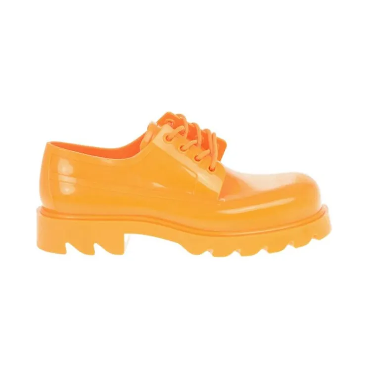 Bottega Veneta Rubber Stride Derby Shoe Tangerine (676882V1AJ07593)
