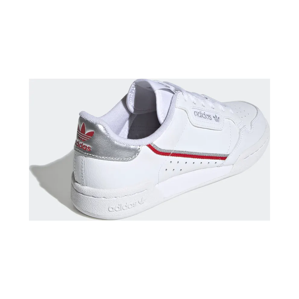 adidas Continental 80 Cloud White / Silver Metallic / Scarlet (FV8199)
