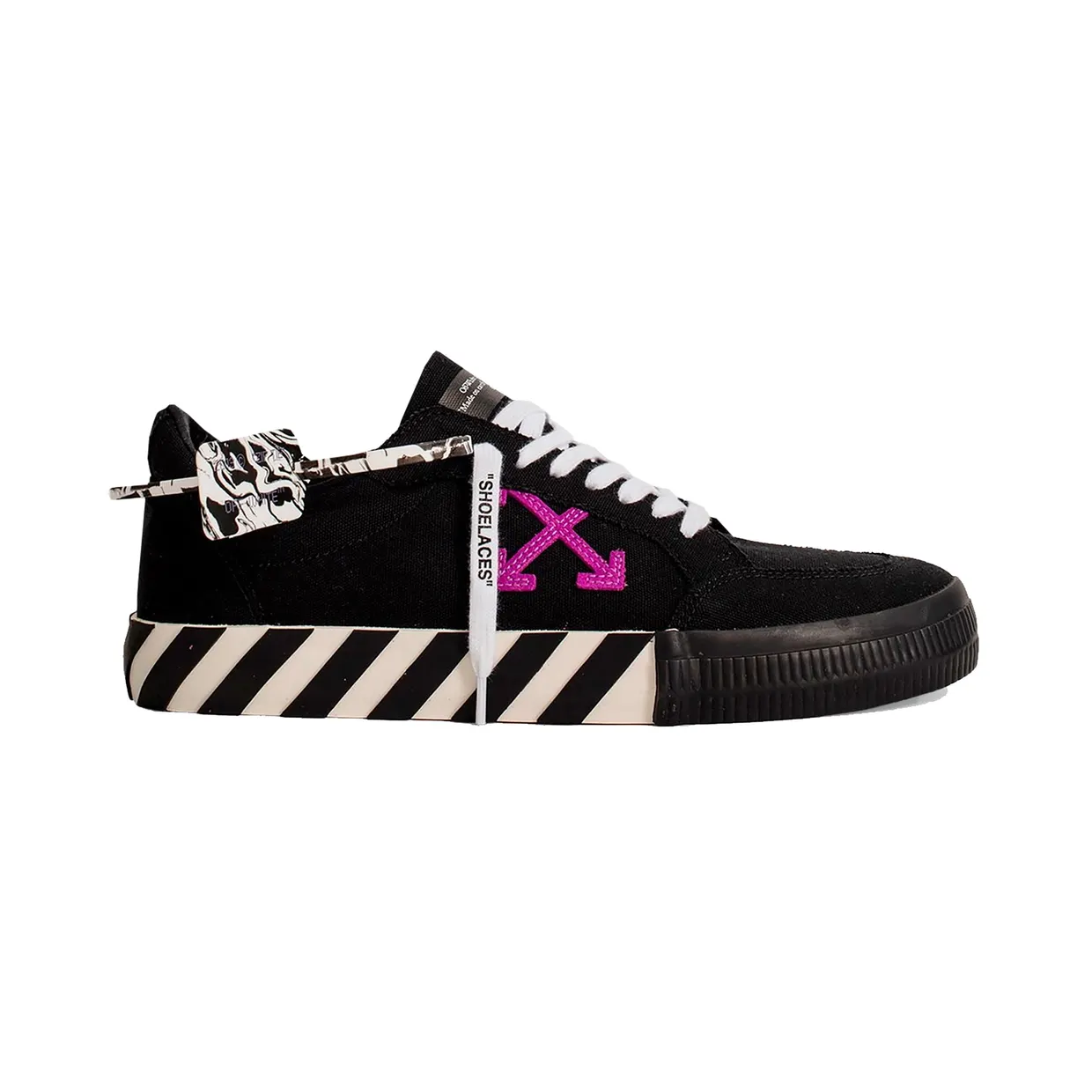 OFF-WHITE Vulc Low Black Purple (OMIA085E20FAB0011037)