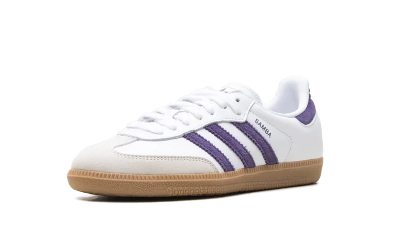 Adidas SAMBA OG “White Alumina Aurora Plum” (JS1392)