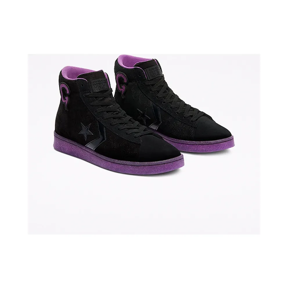 Converse Joe Freshgoods x Pro Leather High ‘Black Purple’ Black/Black/Amaranth Purple (170645C)