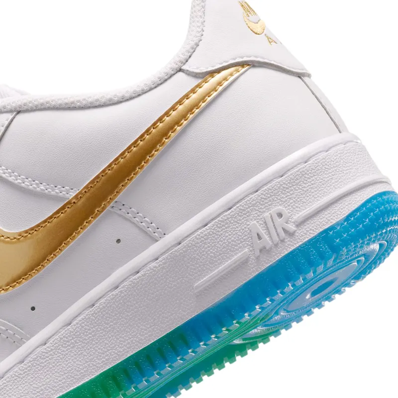 Nike Air Force 1 White/Soar/Sonic Yellow/Metallic Gold (IR3538-100)