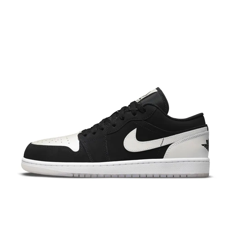 Air Jordan 1 Low Black White Diamond (DH6931-001)