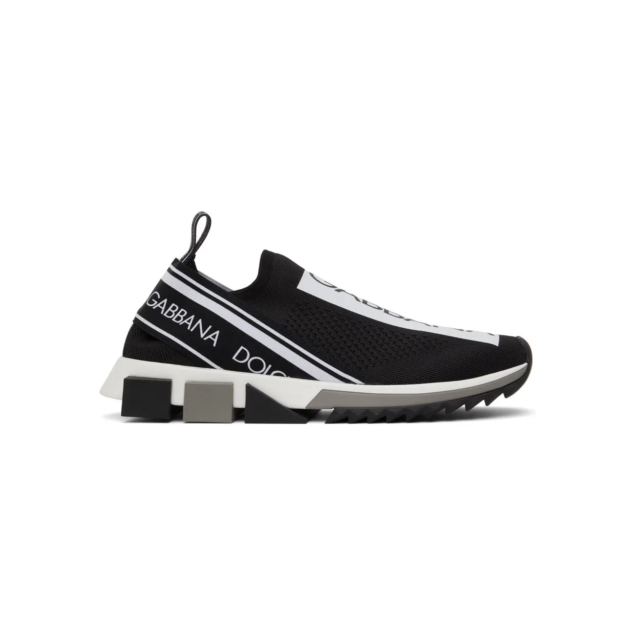 Dolce & Gabbana Black & White Sorrento Sneakers (CS1713 AH677)