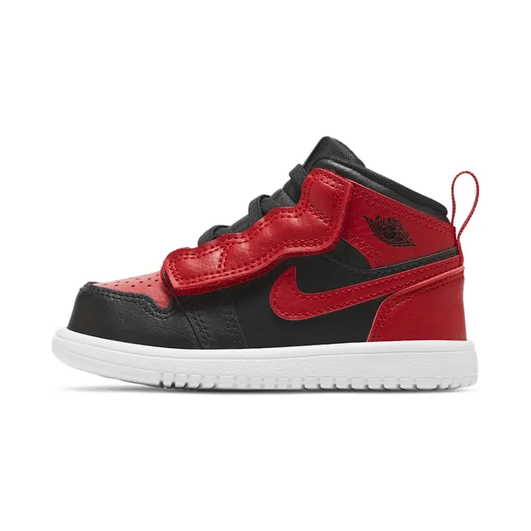 Nike Jordan 1 Mid Black “”Black/University Red/Black/White”” (AR6352074)