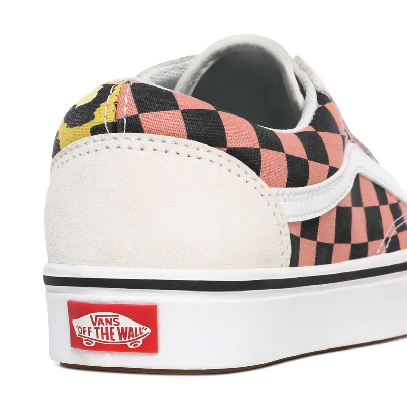 VANS Mixed Media Comfycush Old Skool Shoes (White)