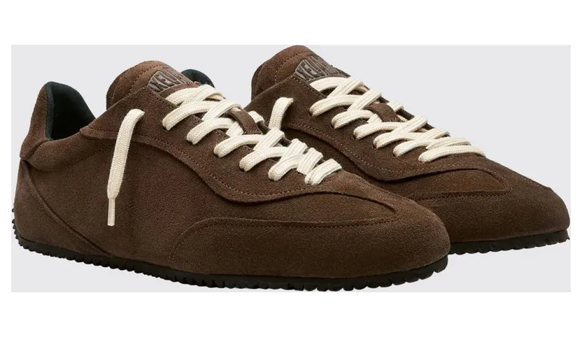Axel Arigato Daze Runner Suede Sneakers with Printed Logo Brown (F3684002)