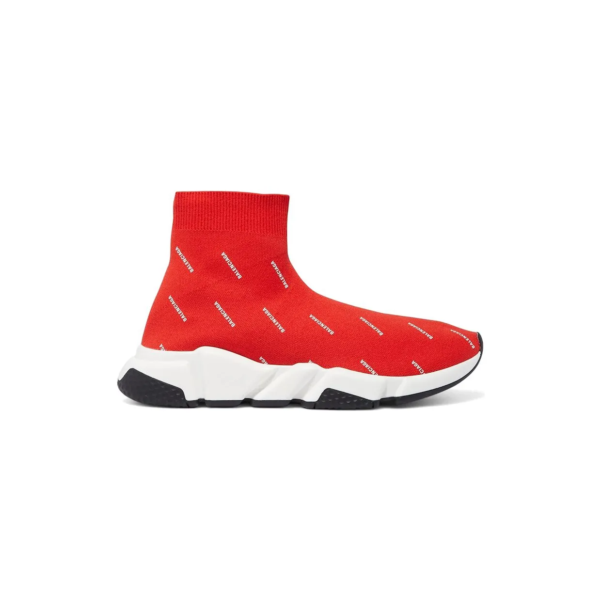 Balenciaga Speed Trainer Logo Print Red White (530360 W0650 6577)