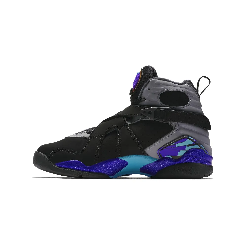 Jordan 8 Retro Aqua 2015 (GS) Black/Bright Concord-Aqua Tone (305368-025)