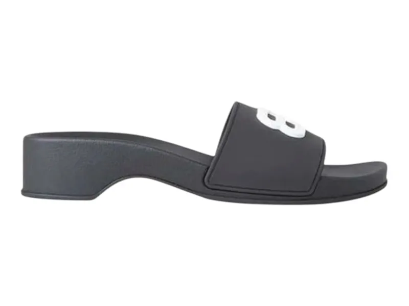 Balenciaga Pool BB Wedge Sandal Black White (697607w1s9m1090)