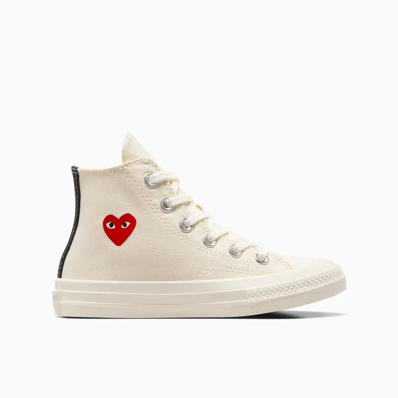 Converse PLAY Comme des Garçons Single Heart Chuck 70 Milk/Red/Black (A08803C)