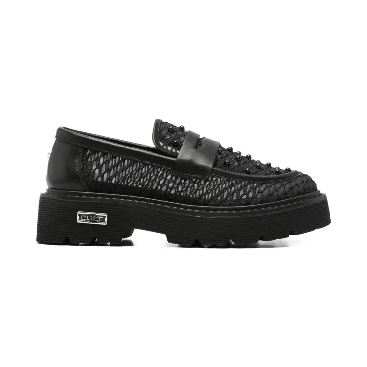 Cult Slash leren met kralen “Black” (CLW469500)