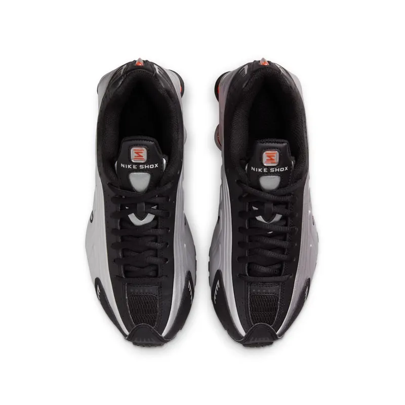Nike Shox R4 GS “Metallic Silver Black Picante Red” (CW2626-005)
