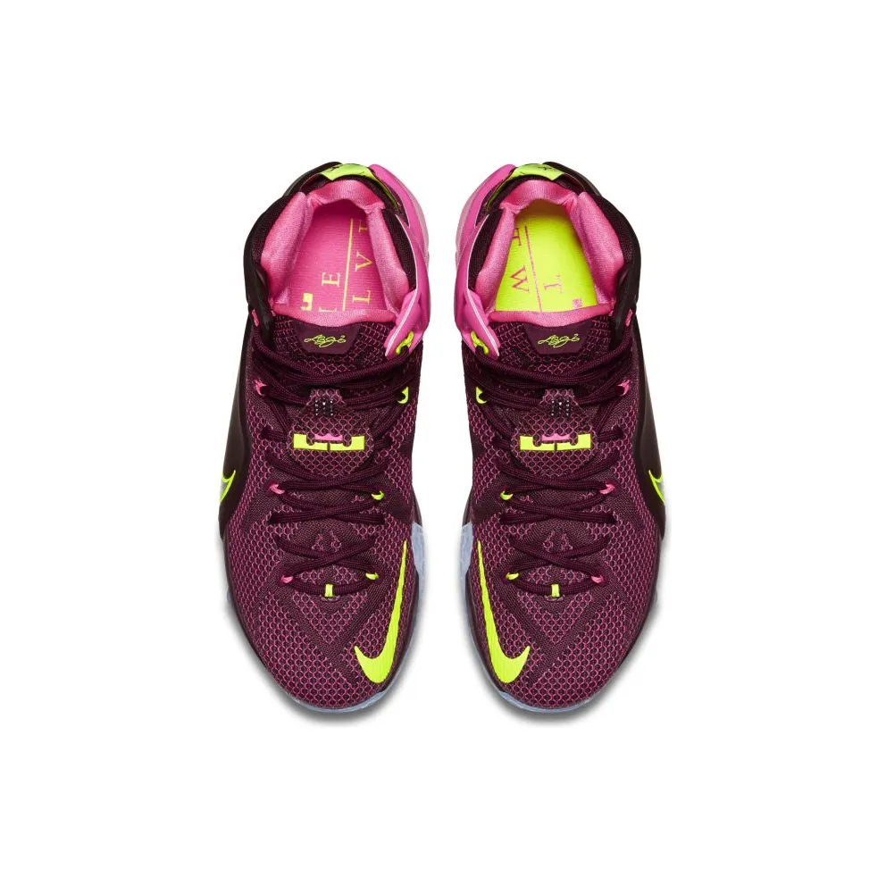 Nike LeBron 12 Double Helix Merlot/Volt/Pink Pow (684593-607)