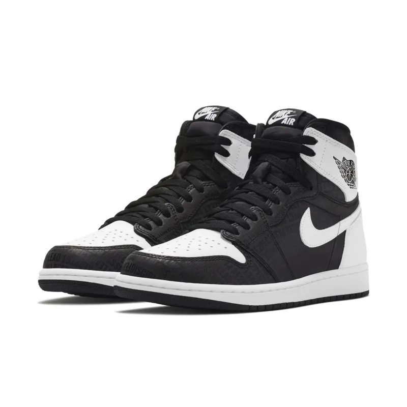 Jordan 1 Retro High RE2PECT (Derek Jeter) Black/White (555088-008)
