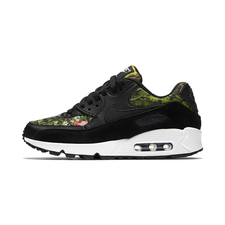 Nike Air Max 90 Spring Garden (W) “Black / Prism Pink / Summit White” (881105-001)