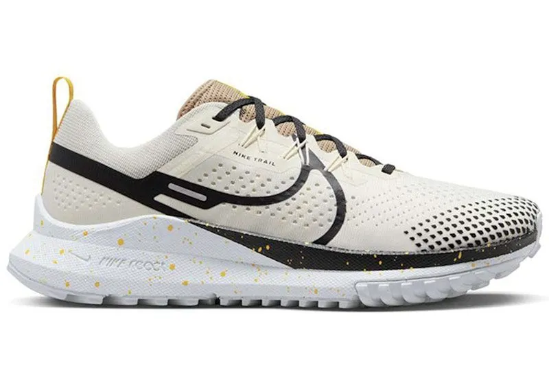Nike React Pegasus Trail 4 Pale Ivory Black Yellow (DJ6158-100)