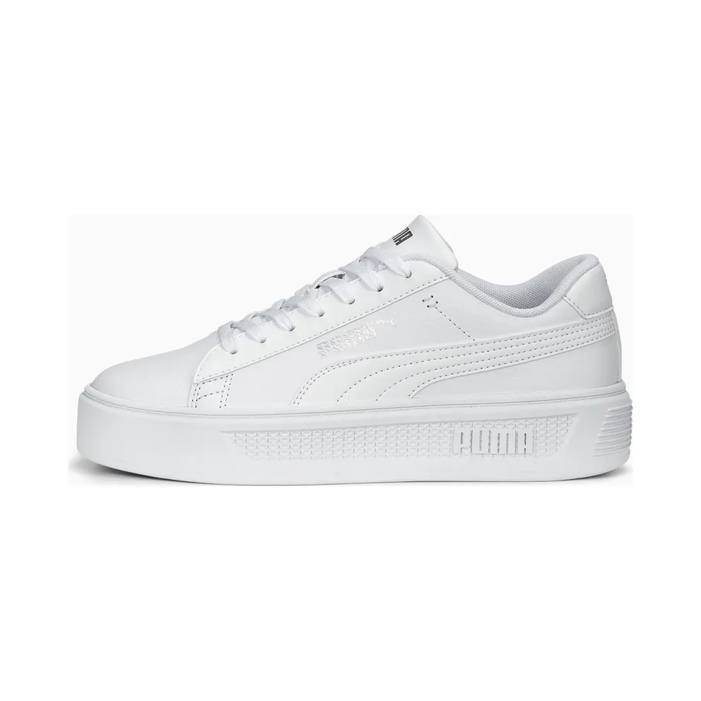 Puma Smash Platform v3 Damen Weiß (390758-01)