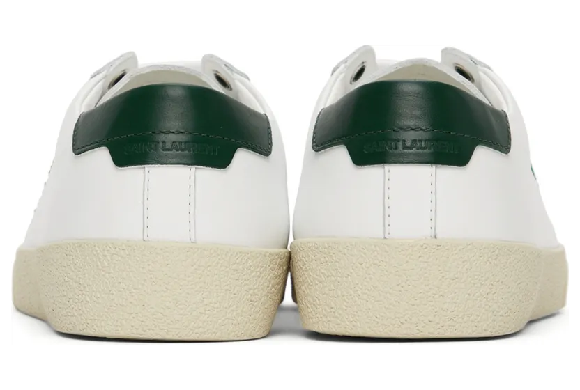 Saint Laurent White Court Classic SL/06 Embroidered Sneakers (61068500NI0) (4)