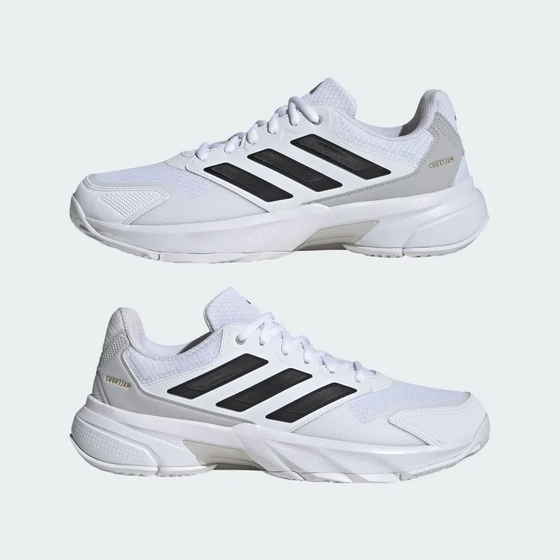 Adidas CourtJam Control 3 Tennis Shoes Cloud White / Core Black / Grey Two (IF7888)