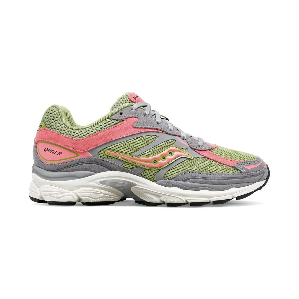 Saucony ProGrid Omni 9 Premium Grey Green Pink (S70740-1)