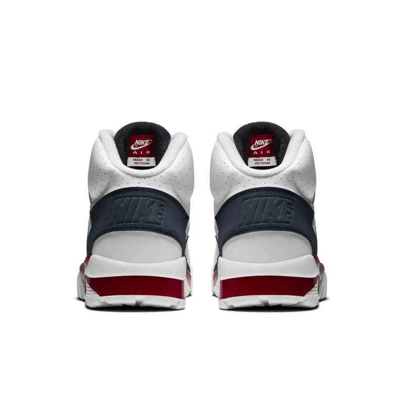 Nike Air Trainer SC High White Magnet Grey Red White/Metallic Platinum-Dark Magnet Grey (302346-119)