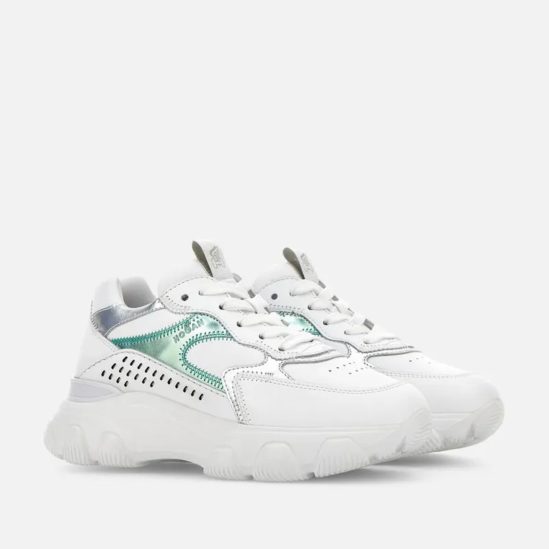 Hogan Hyperactive White Silver Green (HXW5400DQ01NOX0RU2)