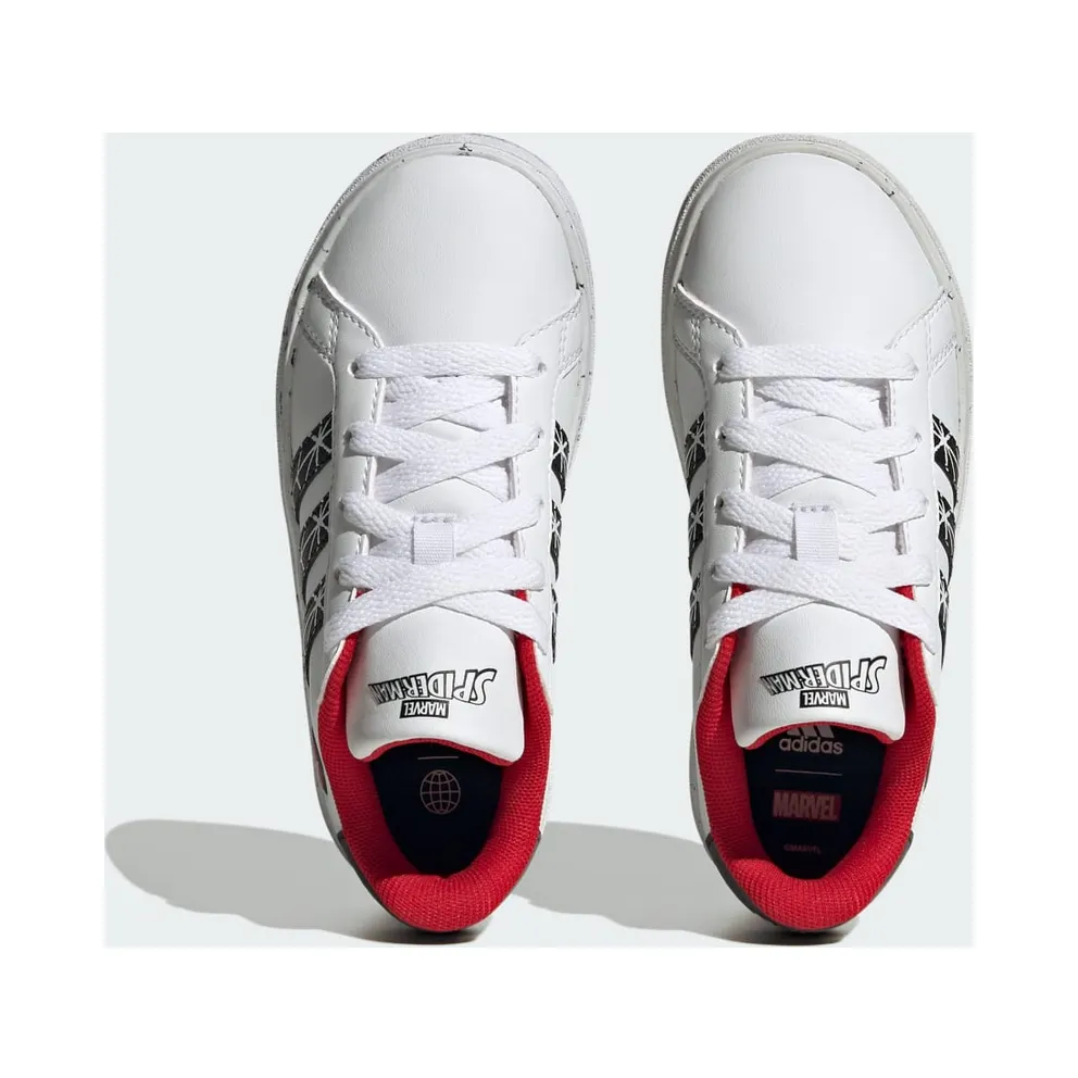 Adidas adidas Grand Court x Marvel Spider-Man Kids Cloud White / Core Black / Better Scarlet (IG7169)