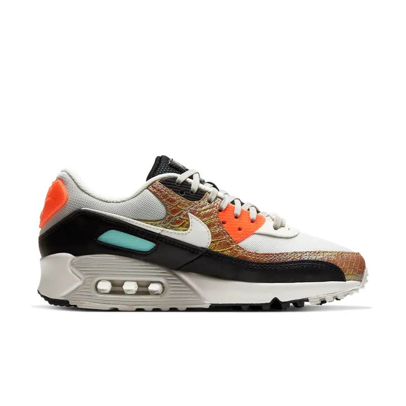 Nike Air Max 90 Gold Reptile (W) Black/White-Tawny (CW2656-001)