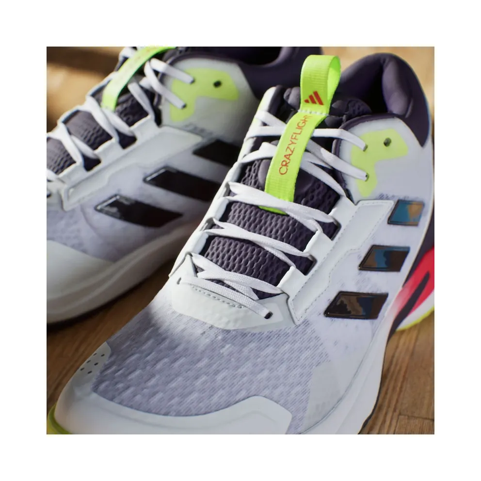 Adidas Crazyflight 6 Mid Indoor Cloud White / Aurora Met. / Semi Lucid Red (HP7037)