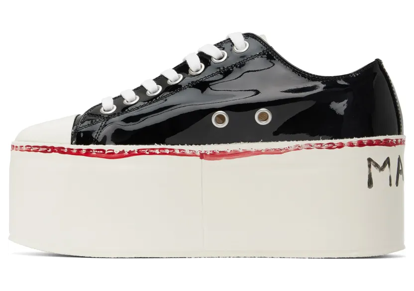 Marni Black Gooey Platform Sneakers (SNZU013008 P4347) (3)