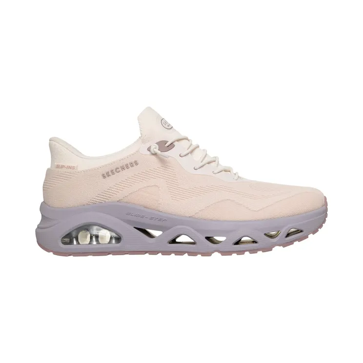 Skechers Slip-ins: UNO Glide-Step – Air Gliders Natuurlijk/Purper
