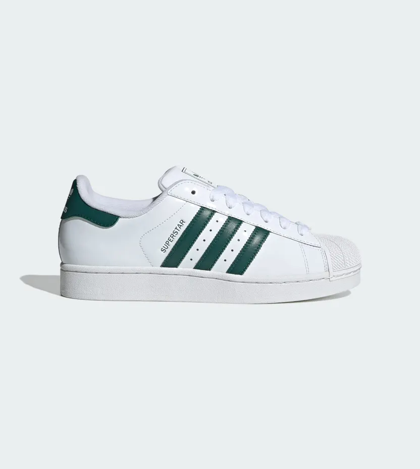 Adidas SUPERSTAR II “Cloud White Collegiate Green” (JR7314)