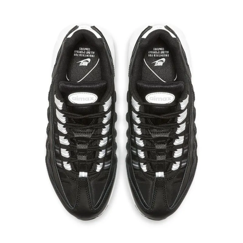 Nike Air Max 95 Black Reflect Silver (W) Black/Reflect Silver-Black-White (307960-020)