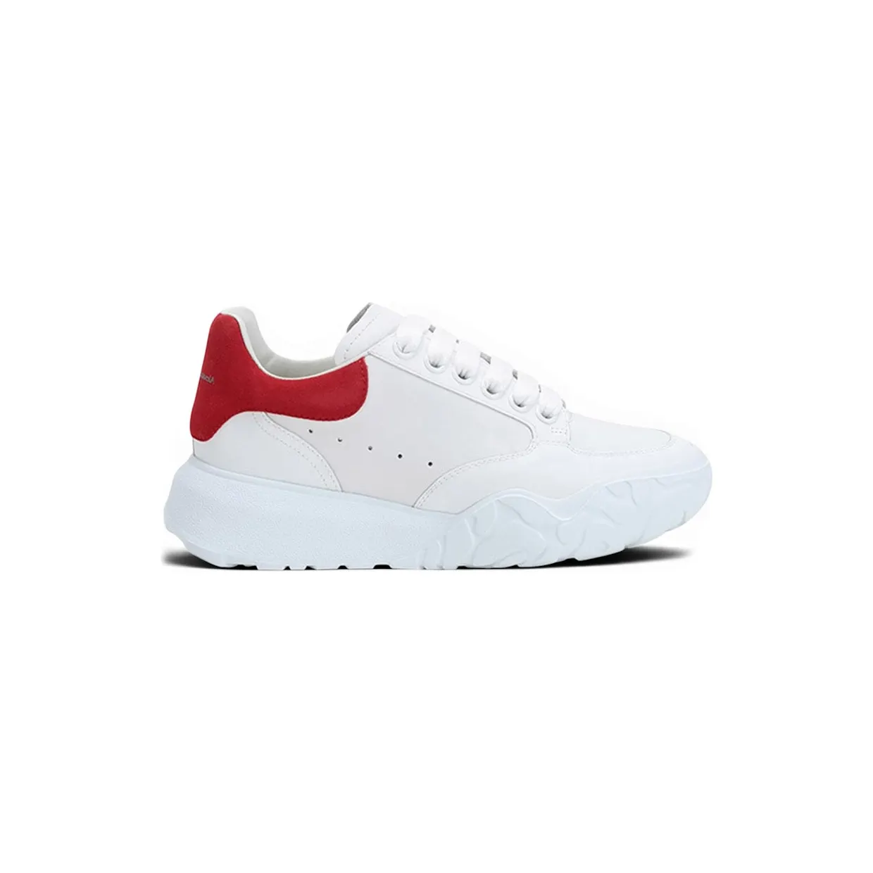 Alexander McQueen Oversized Court Trainer White Red (633915 WHZ96 9676)