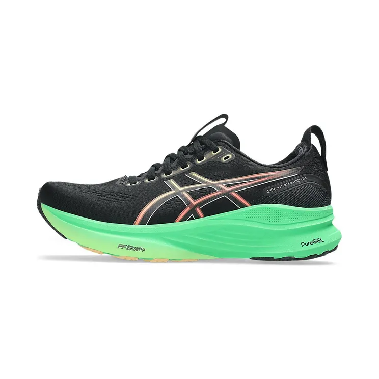 ASICS GEL-KAYANO 32 “Black / Vital Green” (1011C052-004)