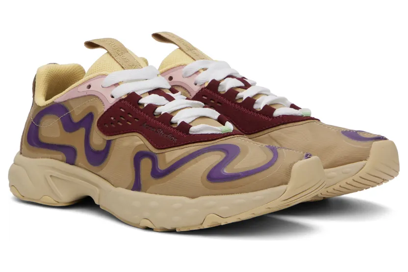 Acne Studios Multicolour Ribbon Low-Top Sneakers (BD0228-) (4)