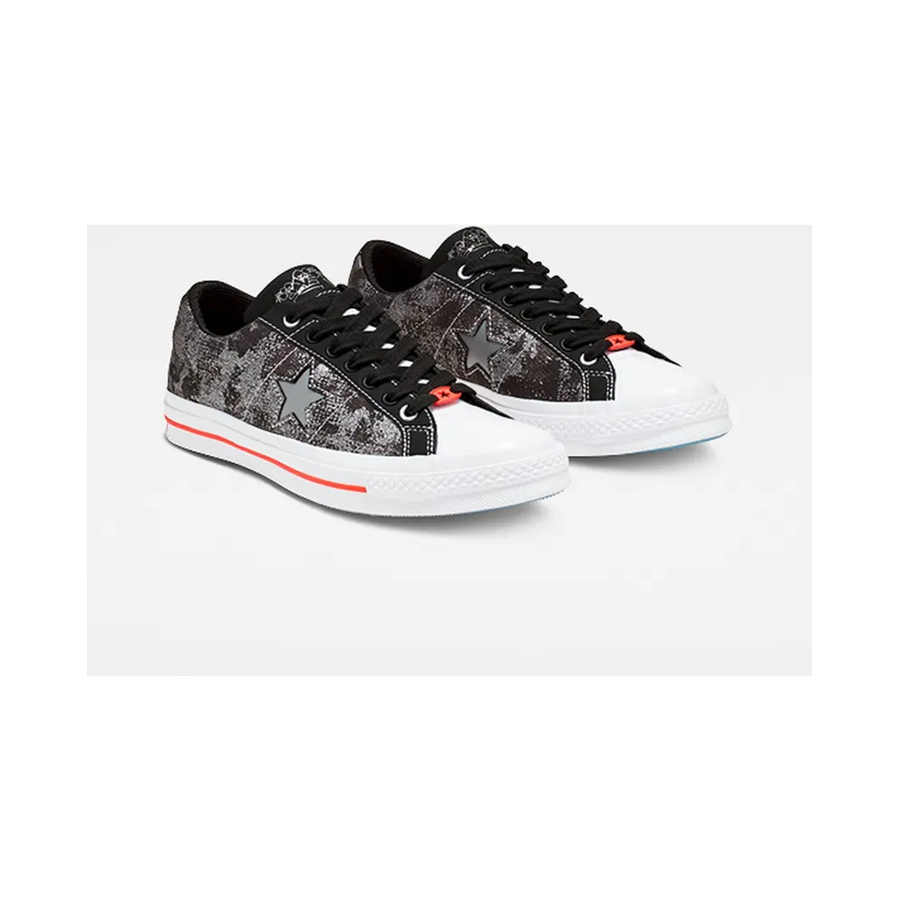 Converse One Star Ox Sad Boys Black/Silver-Red (165743C)