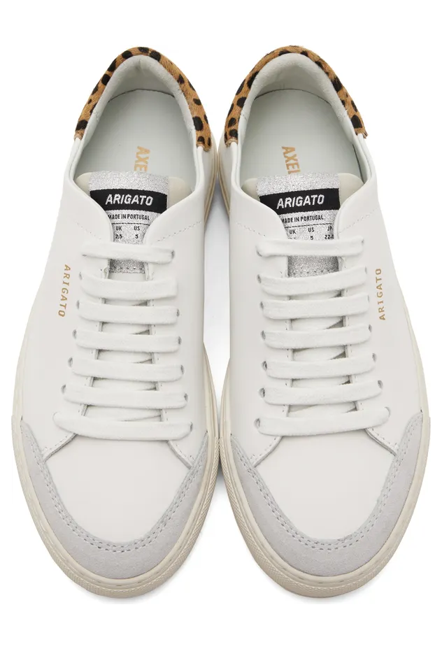 Axel Arigato White Leopard Clean 90 Triple Sneakers (98631) (5)