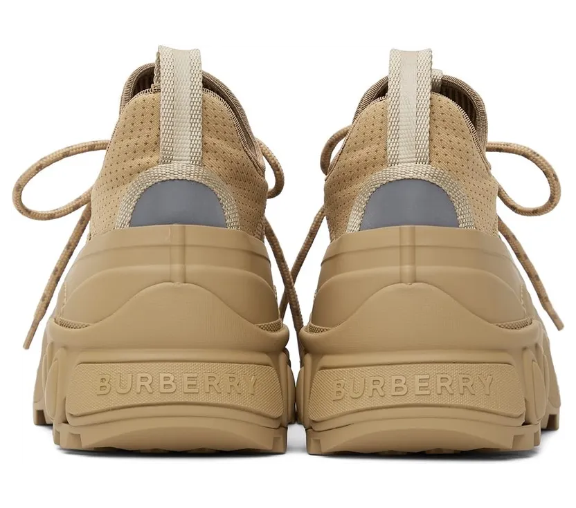 Burberry Khaki Knit Arthur Sneakers (8042581) (4)