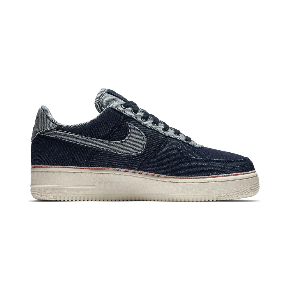 Nike Air Force 1 Low 3×1 Denim Raw Indigo Raw Indigo/Raw Indigo-Dark Obsidian-Total Orange-Summit White (905345-402)