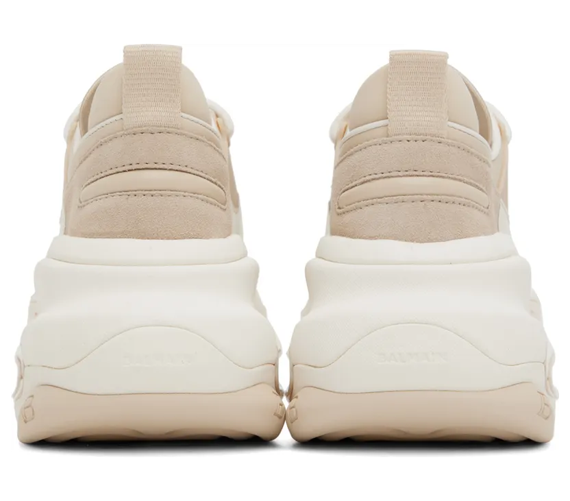 Balmain Beige B-Bold Sneakers (YN0VI541LCWD) (2)