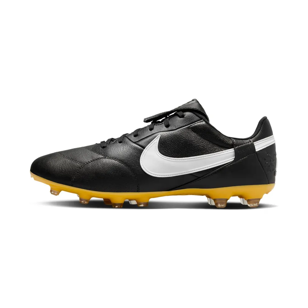 Nike Premier III FG Black White Amarillo (AT5889-005)
