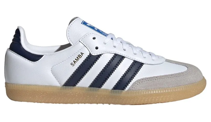 adidas Samba OG Cloud White Collegiate Navy Gum (JI4464)