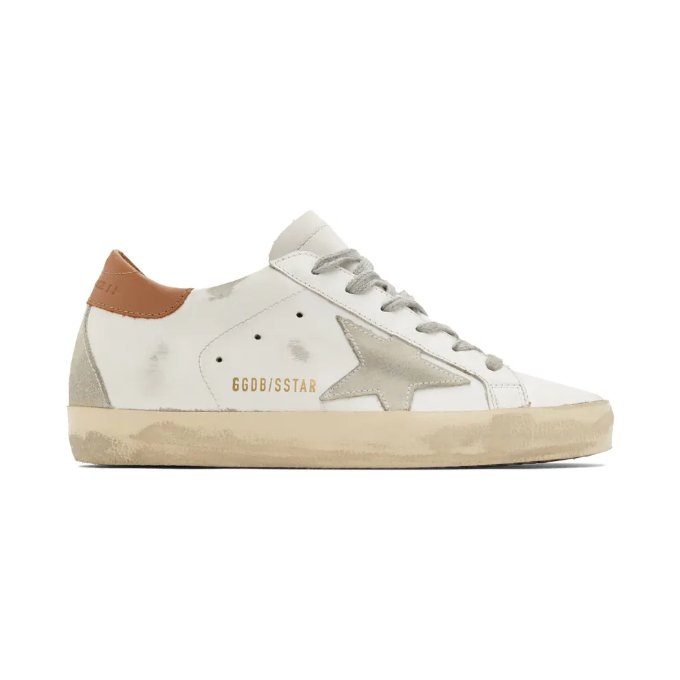 Golden Goose White & Brown Super-Star Classic (GWF00102.F002182.10803)