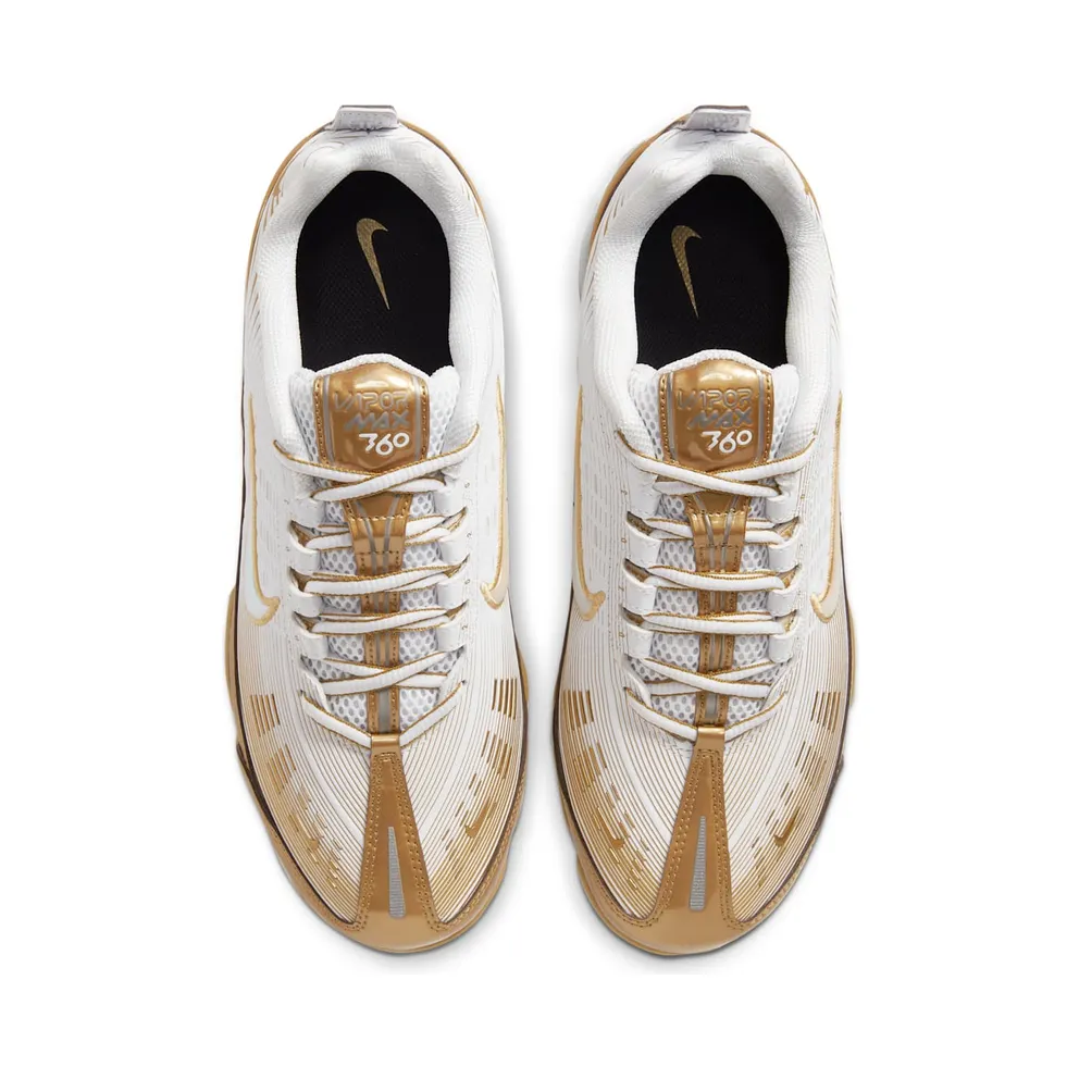 Nike Air VaporMax 360 White Metallic Gold White/Black-Reflect Silver-Metallic Gold (CK9671-101)