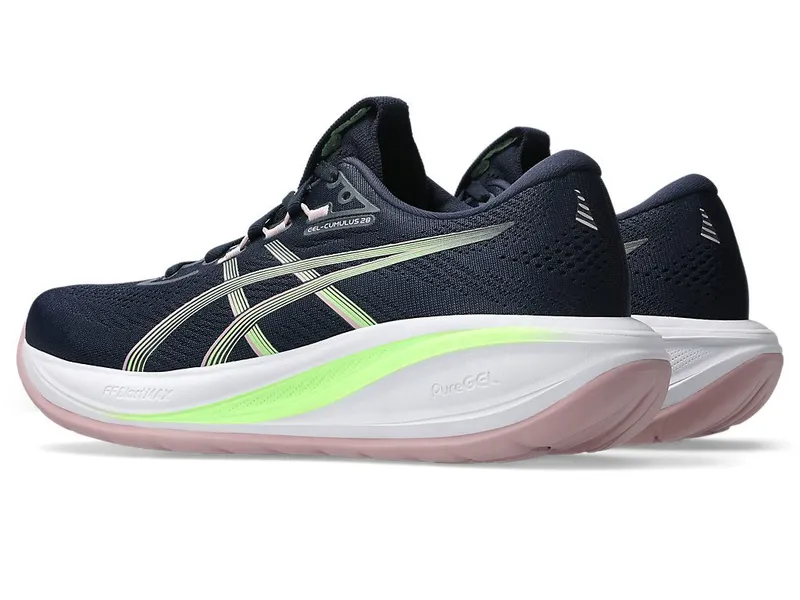 ASICS GEL-CUMULUS 28 “Midnight / Illuminate Green” (1012B916-400)