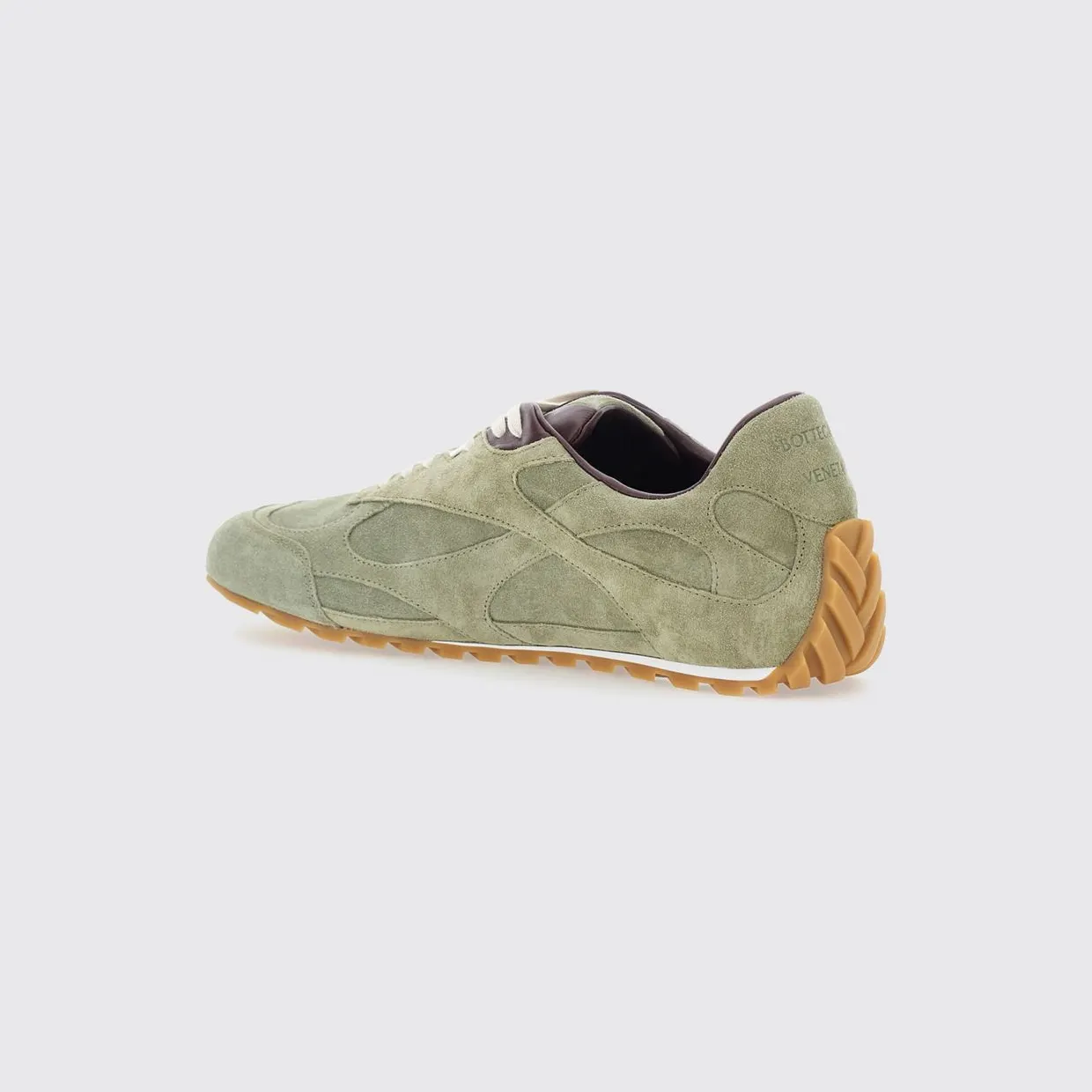 Bottega Veneta Orbit Flash Suede Calfskin Trainers Green (867926V3MS03063) (2)