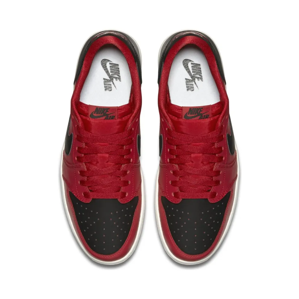 Jordan 1 Retro Low Gym Red Black Gym Red/Black-Sail (705329-601)